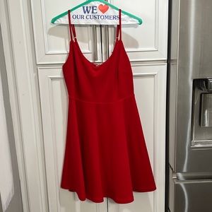 Lulus Red Skater Dress
